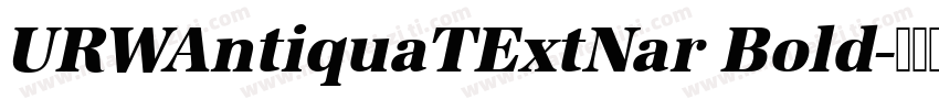 URWAntiquaTExtNar Bold字体转换